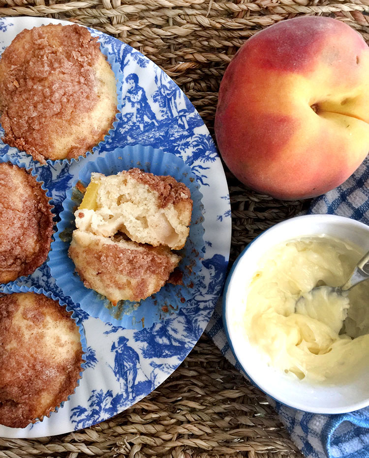 Peach Cobbler Muffins Story